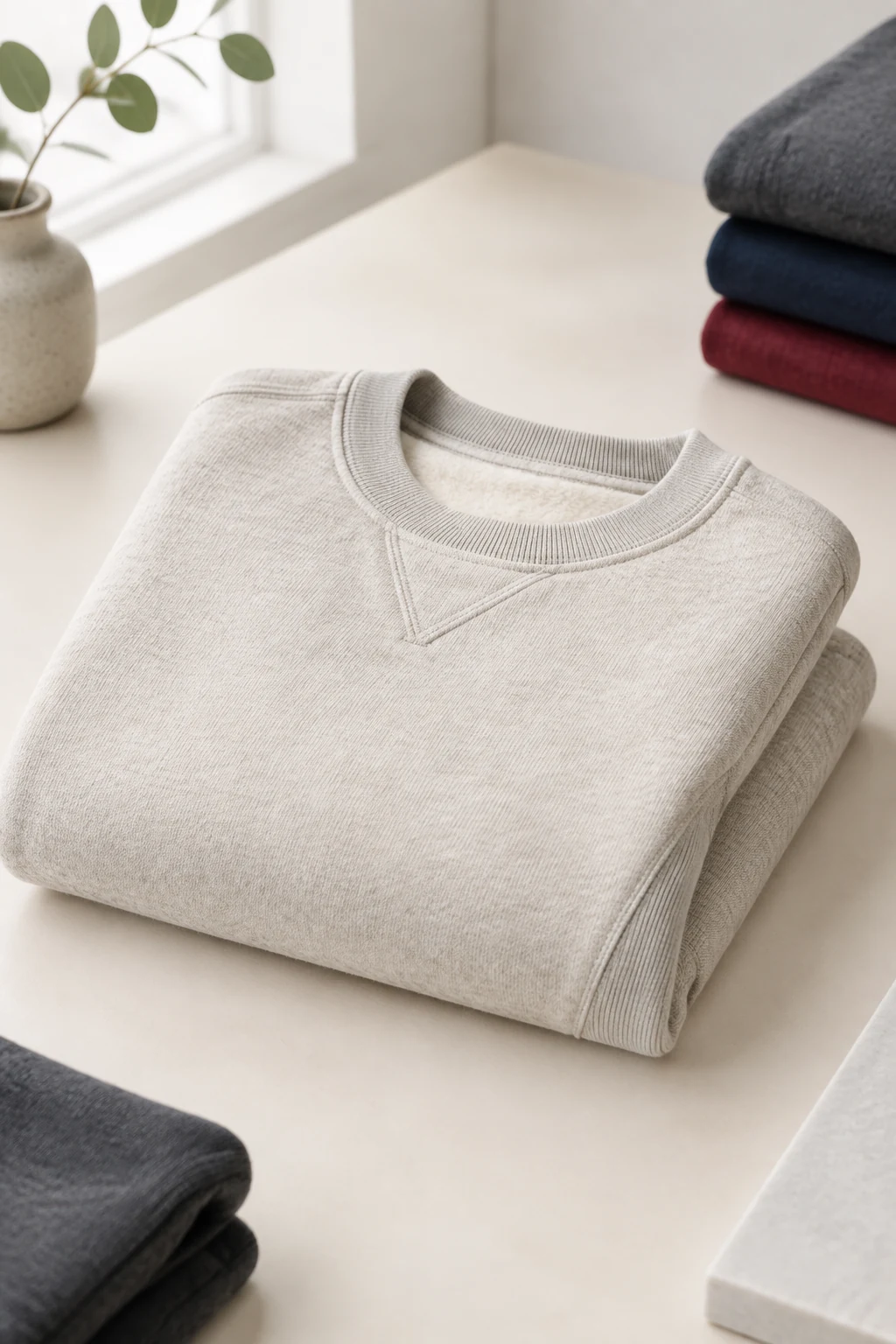 Second view of the crew neck sweatshirt